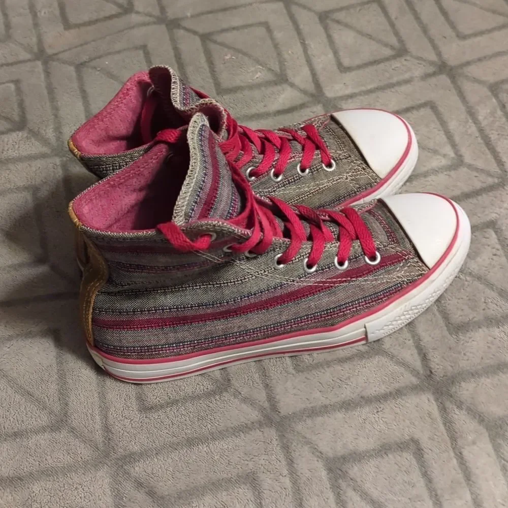 Converse‎ CT Hi, Vision Fuscia/ Multi Color Textile - Youth 4